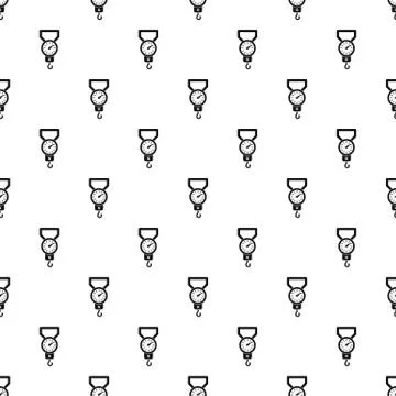 Spring scale pattern Illustrazione stock