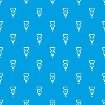 Spring scale pattern seamless blue Stock Illustration