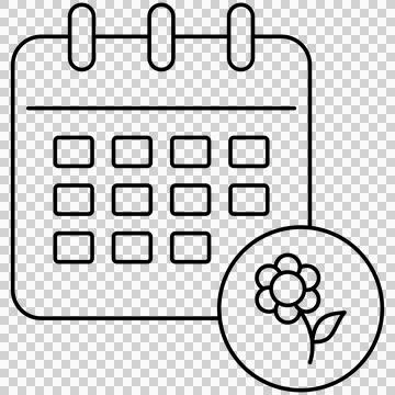 Spring schedule Illustrazione stock