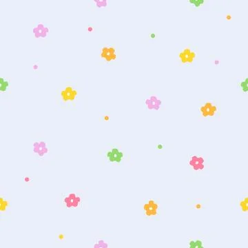 Spring Seamless floral pattern background Stock Illustration