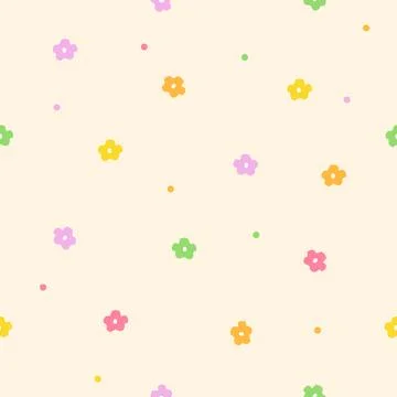 Spring Seamless floral pattern background Illustrazione stock