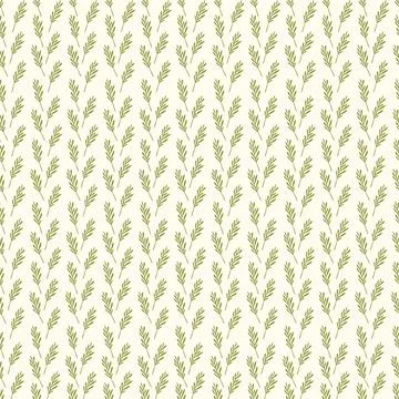 Spring seamless Mistletoe branch pattern. Vector endless Botany Holiday backgrou Stock Illustration