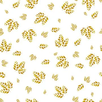 Spring seamless pattern with color sprigs. Vector stock illustration for fabric Stock Illustration