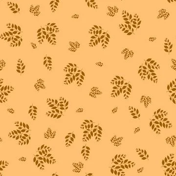 Spring seamless pattern with color sprigs. Vector stock illustration for fabric Stock Illustration