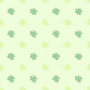 Spring seamless pattern with decorative simple flowers bud elements print. Gr Stock Illustration