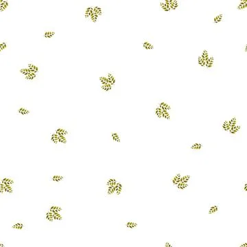 Spring seamless pattern with green sprigs. Vector stock illustration for fabric Illustrazione stock