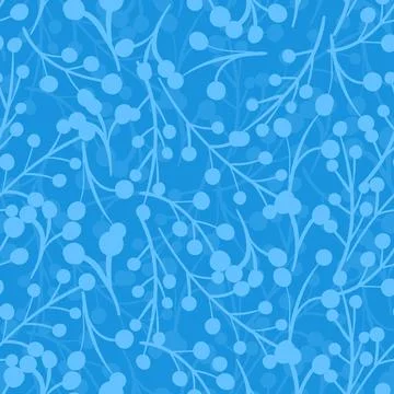 Spring seamless pattern with sprigs. Vector stock illustration for fabric Stock Illustration