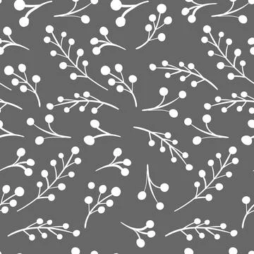 Spring seamless pattern with sprigs. Vector stock illustration for fabric Stock Illustration