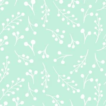 Spring seamless pattern with sprigs. Vector stock illustration for fabric Stock Illustration