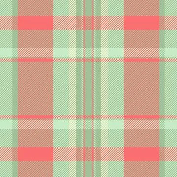 Spring seamless pattern vector, arabic tartan textile fabric. Outline check.. Stock Illustration
