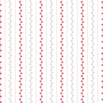 Spring seamless vector pattern. Twig background Illustrazione stock