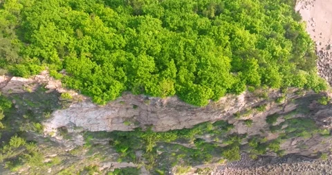 Spring seaside scenery of Binhai Road in Dalian, Liaoning province, China Stock Footage 241406413