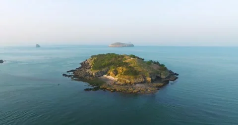 Spring seaside scenery of Binhai Road in Dalian, Liaoning province, China Stock Footage 241407701