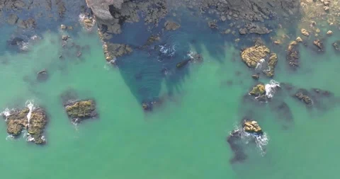 Spring seaside scenery of Binhai Road in Dalian, Liaoning province, China Stock Footage 241408388
