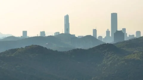 Spring seaside scenery of Binhai Road in Dalian, Liaoning province, China Stock Footage 241408716