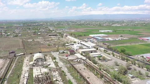 Spring settlement view 5 Stock Footage 330751800