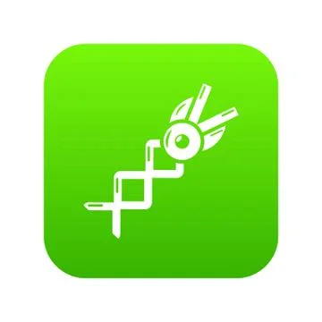 Spring shear icon, simple style. Stock Illustration