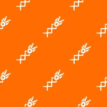 Spring shear pattern orange Stock Illustration