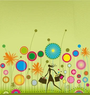 Spring shop 库存插图