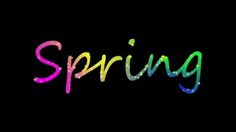 Spring Sign Appearance Animation Stock Footage 328515018