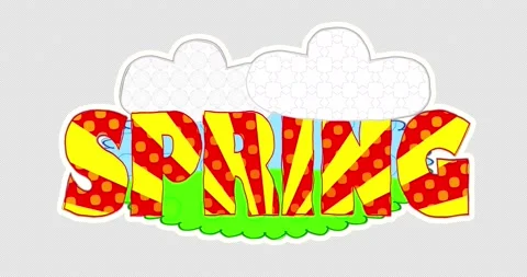 The SPRING sign on a transparent backgro... | Stock Video | Pond5
