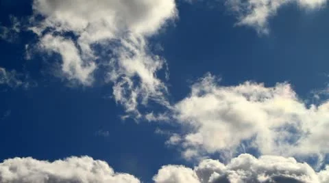 Spring sky with beautiful clouds. Stock Footage 10839959
