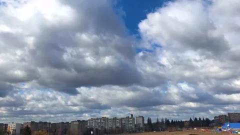 Spring sky with clouds. Stock Footage 330253074