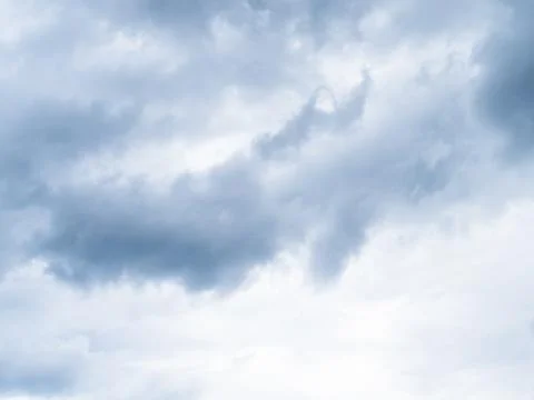 Spring sky with gray thunderclouds Stock Photos