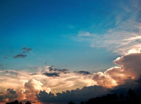 Spring sky Stock Photos