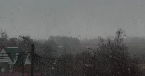 Spring snow 2 Stock Footage 131570532