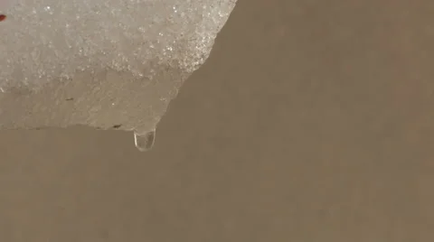 Spring, snow, drop Stock Footage 943406