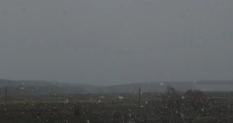 Spring snow Stock Footage 131570521