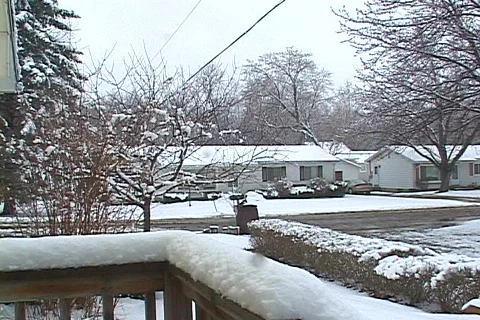 Spring Snowfall  Video stock 360804