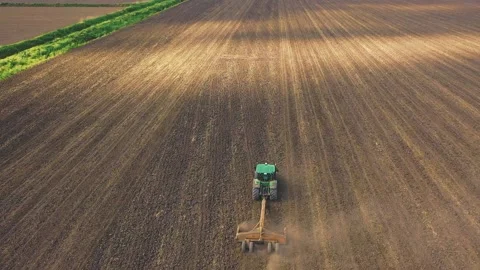 Spring Soil Preparation for Rice Sowing. Stock Footage 223767015