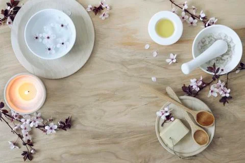 Spring spa concept Stock Photos