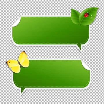 Spring Speech Bubble Stock Illustration