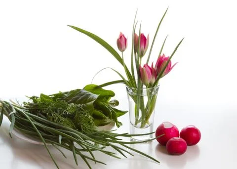 Spring still life Stock Photos