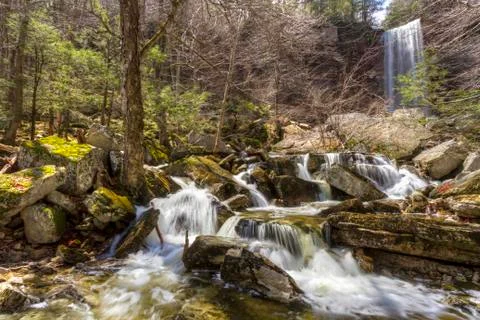 Spring at Stony Kill Falls Stock Photos