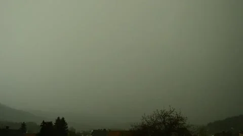 Spring storm bolt of lightning Stock Footage 49545379