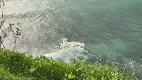 Spring storm brewing at sea Stock Footage 257547571