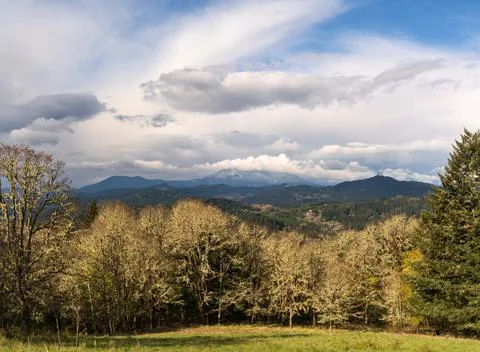 Spring Storm Clouds over Oregon Stock Photos