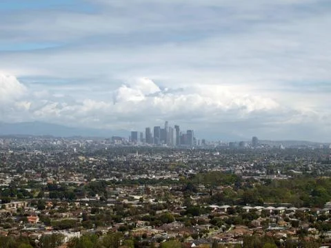 Spring storms in los angeles Stock Photos