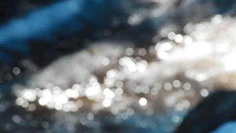 Spring stream in the forest as a background Stock Footage 258835291