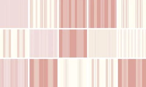 Spring striped bundle designed for textiles and decor. The pack includes co.. 스톡 일러스트