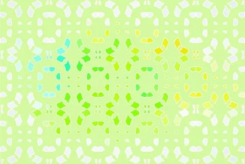 Spring stylized vector floral ornament on a light green background Stock Illustration