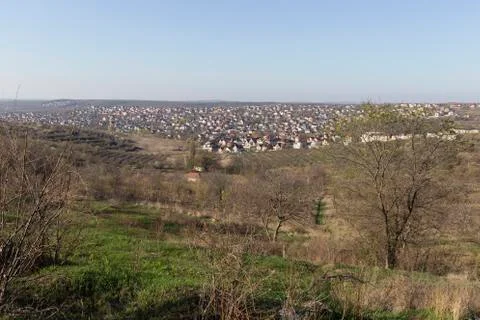 Spring in a suburb of Chisinau. Stock Photos