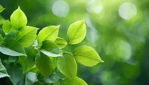 Spring summer background with frame of grass and leaves on nature. Juicy lu.. Stock-Fotos