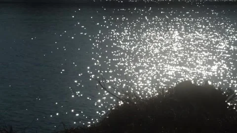 Spring. sun glare on the water Stock Footage 150056611