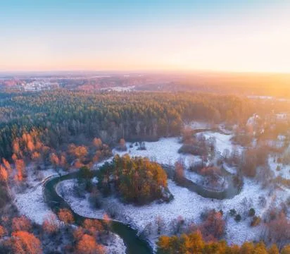 Spring sunny landscape Foto stock