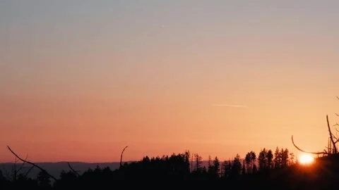 Spring Sunrise Distant Timelapse 스톡 동영상 257711017